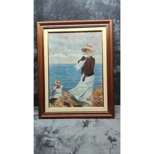 A WINDY DAY BY Daniel Hernandez Oil on canvas signed Antonia 96, 23 x 18 Framed