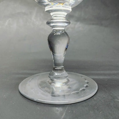 7 JULISKA 4.8in Tall Etched Dessert  Parfait Glass Made in Czech Republic