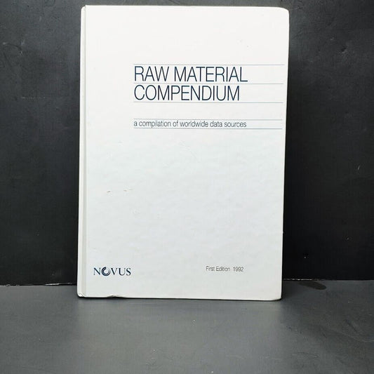 Novus Raw Material Compendium 1992 First Edition Hard Back