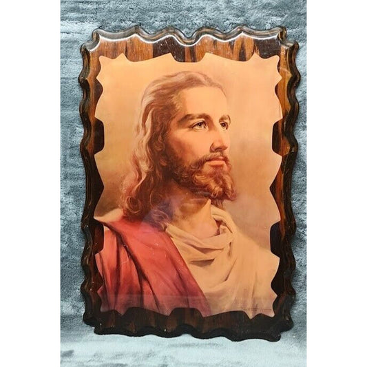 1959 Messenger Corporation “Jesus Christ” Portrait On Wood