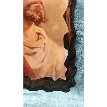 1959 Messenger Corporation “Jesus Christ” Portrait On Wood