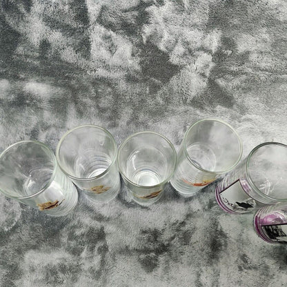 Set of 8 Bernard Of Hollywood Marilyn Monroe 6” H X 2 3/4"D Drinking Glasses