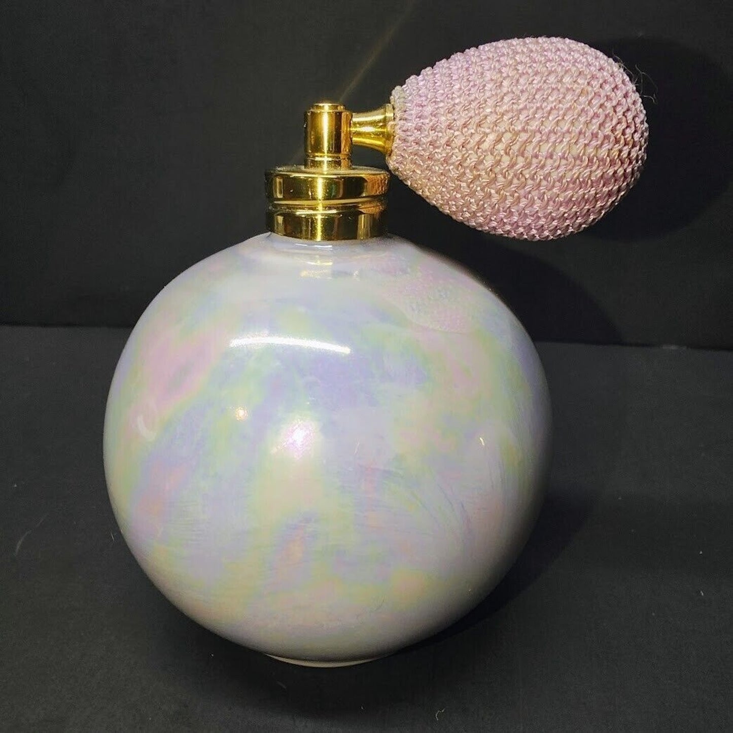 Iridescent Glass Perfume Bottle Atomizers Ceramic Pomander Fragrance Ball potpourri Holder