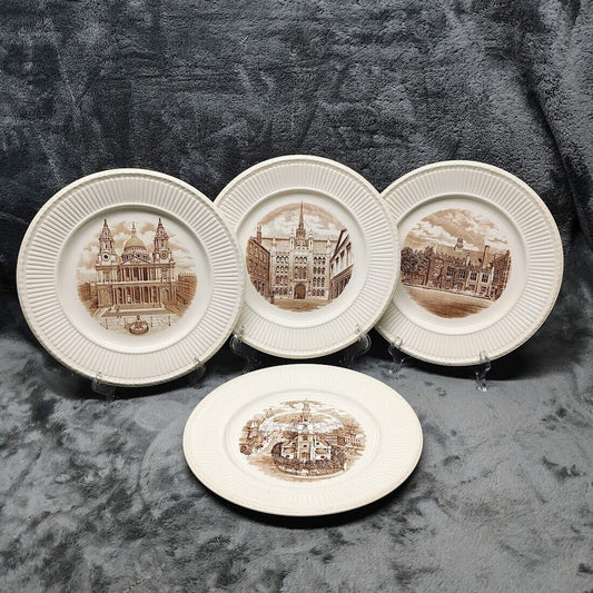 Lot Of 4 Wedgwood Old London Views Collector Plates 1st edition 1941