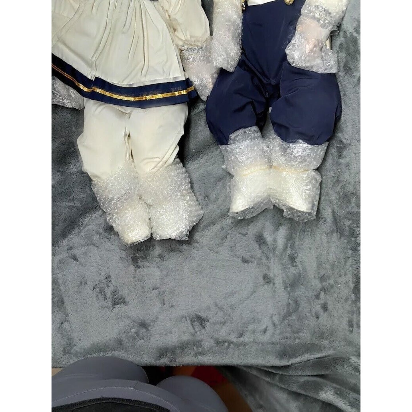 PAIR Precious Heirlooms 1991 Spanos Jacques & Jolie Nautical Porcelain Boy Doll