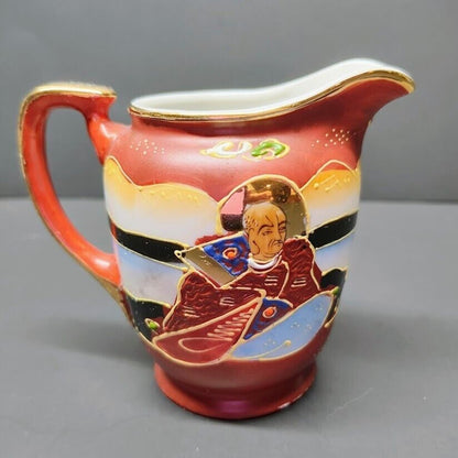 Occupied Japan COFFEE / TEA SET MORIAGE SATSUMA STYLE GEISHA HAND PAINTED 14 PCS