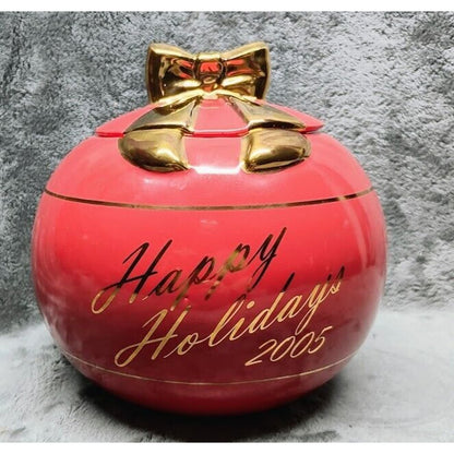 MCCOY POTTERY Ltd. Happy HOLIDAYS Limited Edition Christmas Bulb Cookie Jar