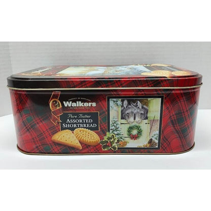 Kirkland Walkers Premium Shortbread Cookies Collectible Large Empty Tin Can