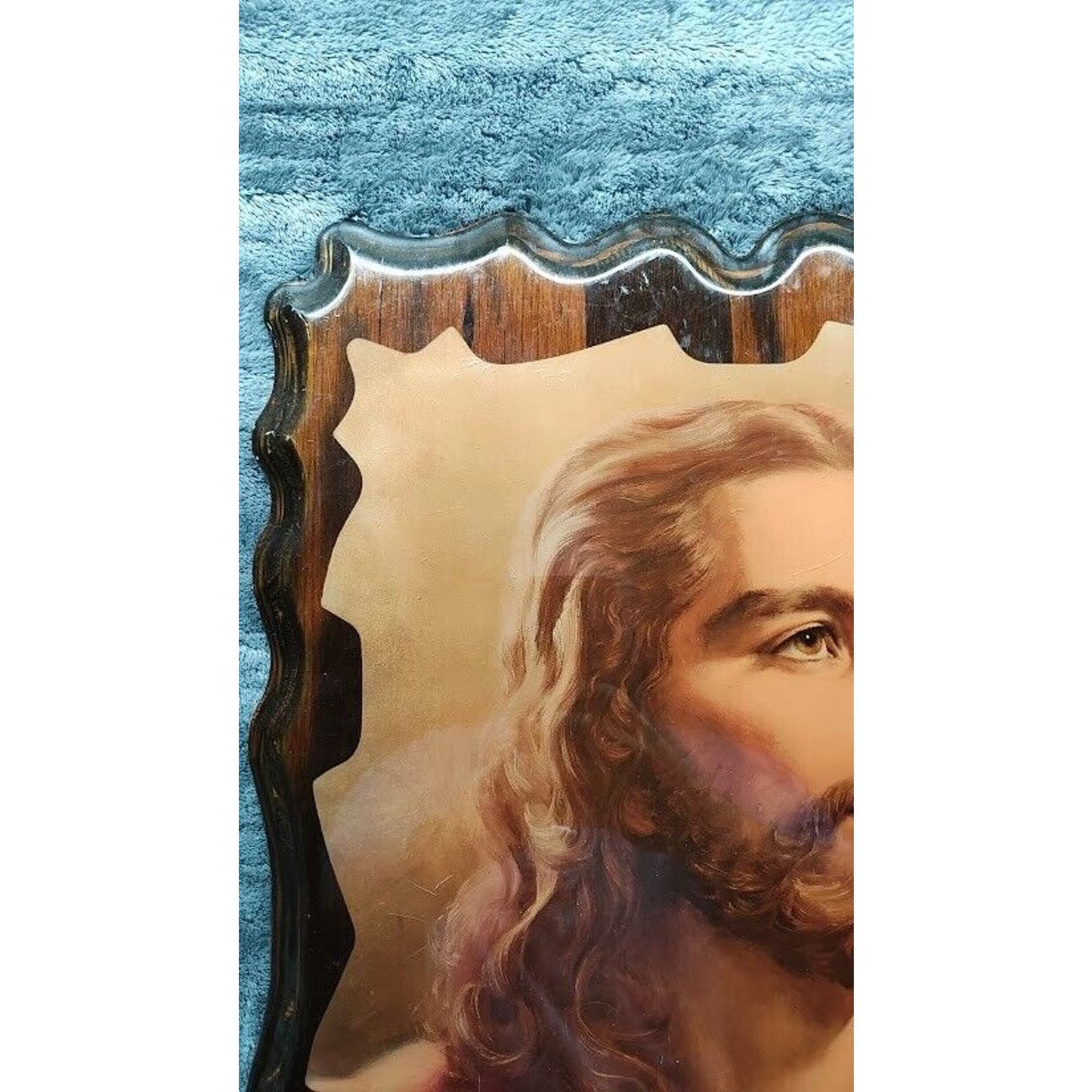 1959 Messenger Corporation “Jesus Christ” Portrait On Wood