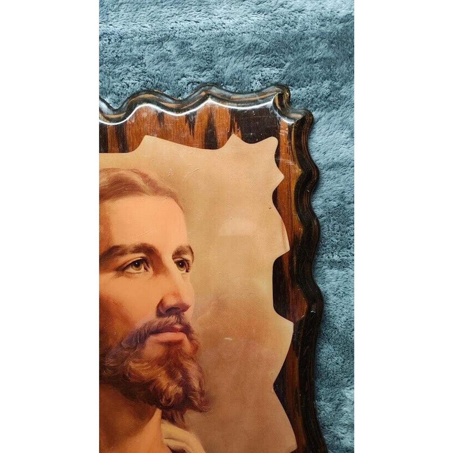 1959 Messenger Corporation “Jesus Christ” Portrait On Wood