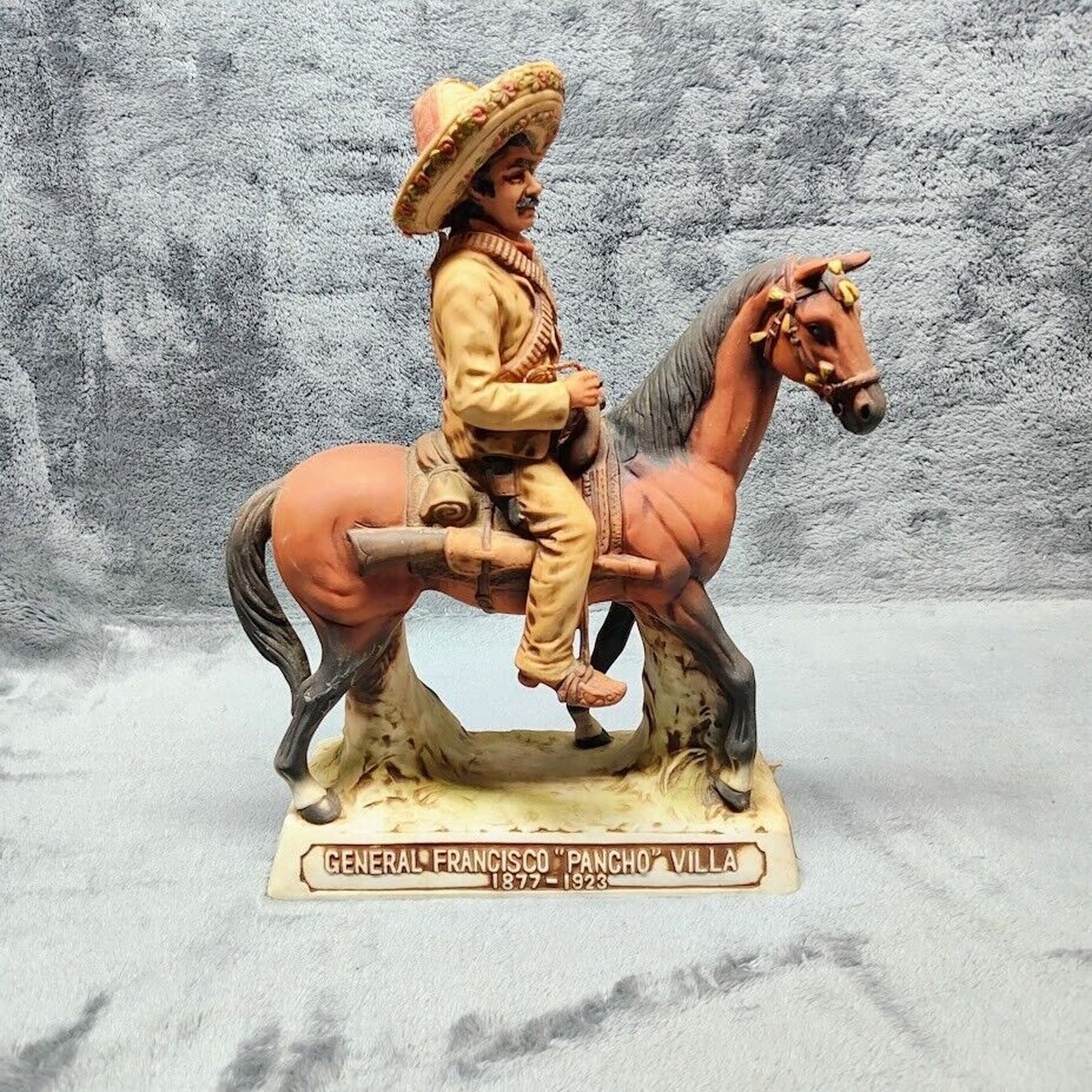 Vintage Pancho Villa Tequila Decanter 1975 First Edition HAS STICKER