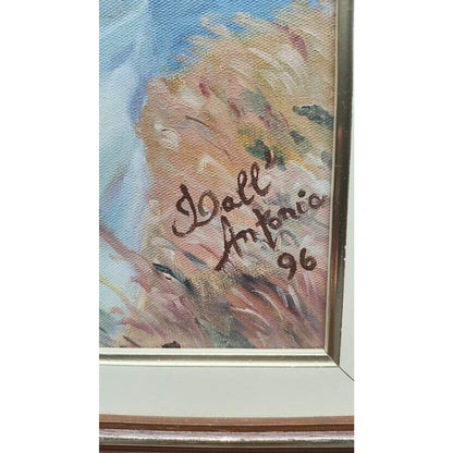 A WINDY DAY BY Daniel Hernandez Oil on canvas signed Antonia 96, 23 x 18 Framed