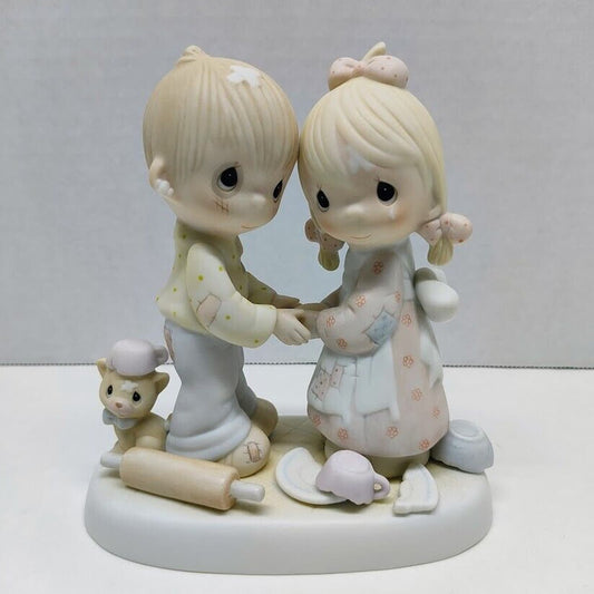 Vintage Precious Moments Forgiving is Forgetting E-9252 Ceramic Figurine Enesco