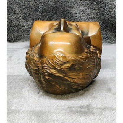 Vintage George Washington Banthrico Piggy Bank Copper Bust Paperweight Collector