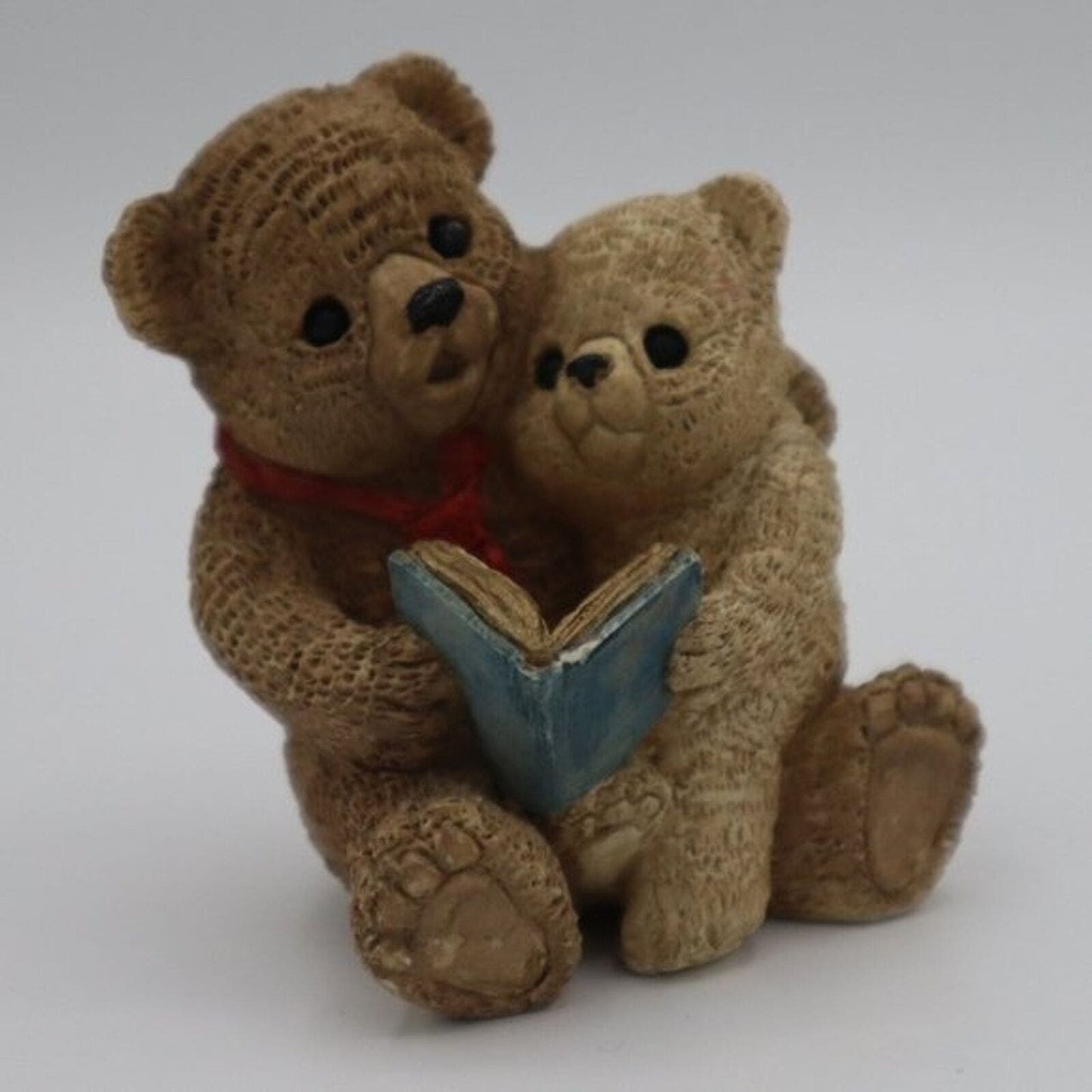 Vintage STONE CRITTERS Story Time Bears SC-344 Ceramic Figurine USA Made