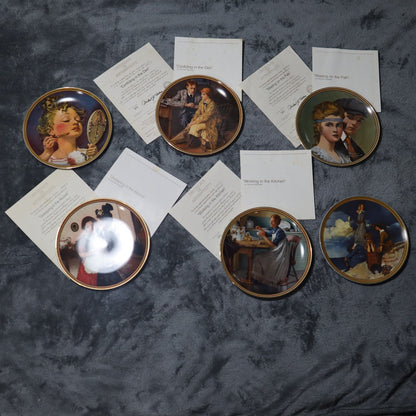 Norman Rockwell's Rediscovered Women - ALL 12 plates in the collection