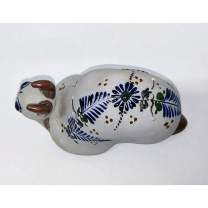 Tonala Snail Mexican Folk Art Pottery Hand Painted Mexican Style Vintage