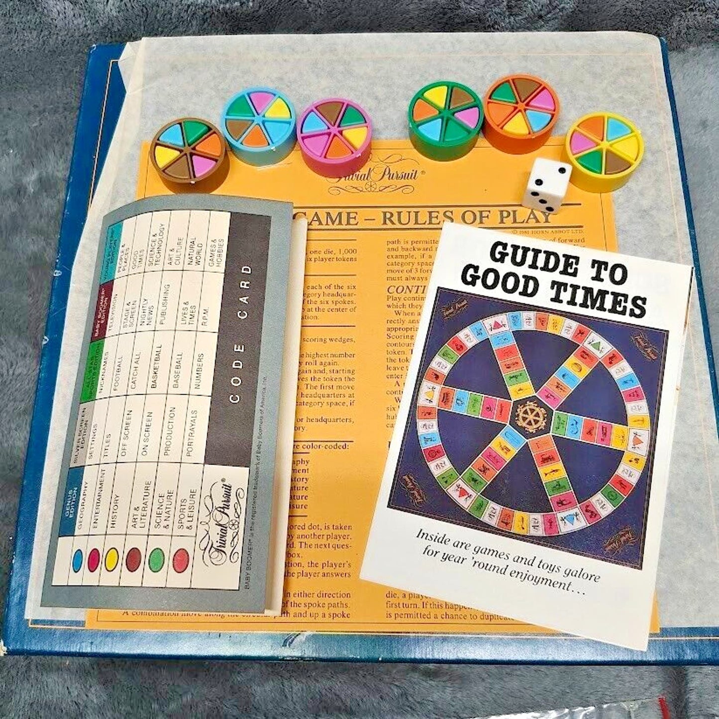 Vintage Used Complete Trivial Pursuit Master Game Genus Edition 1981