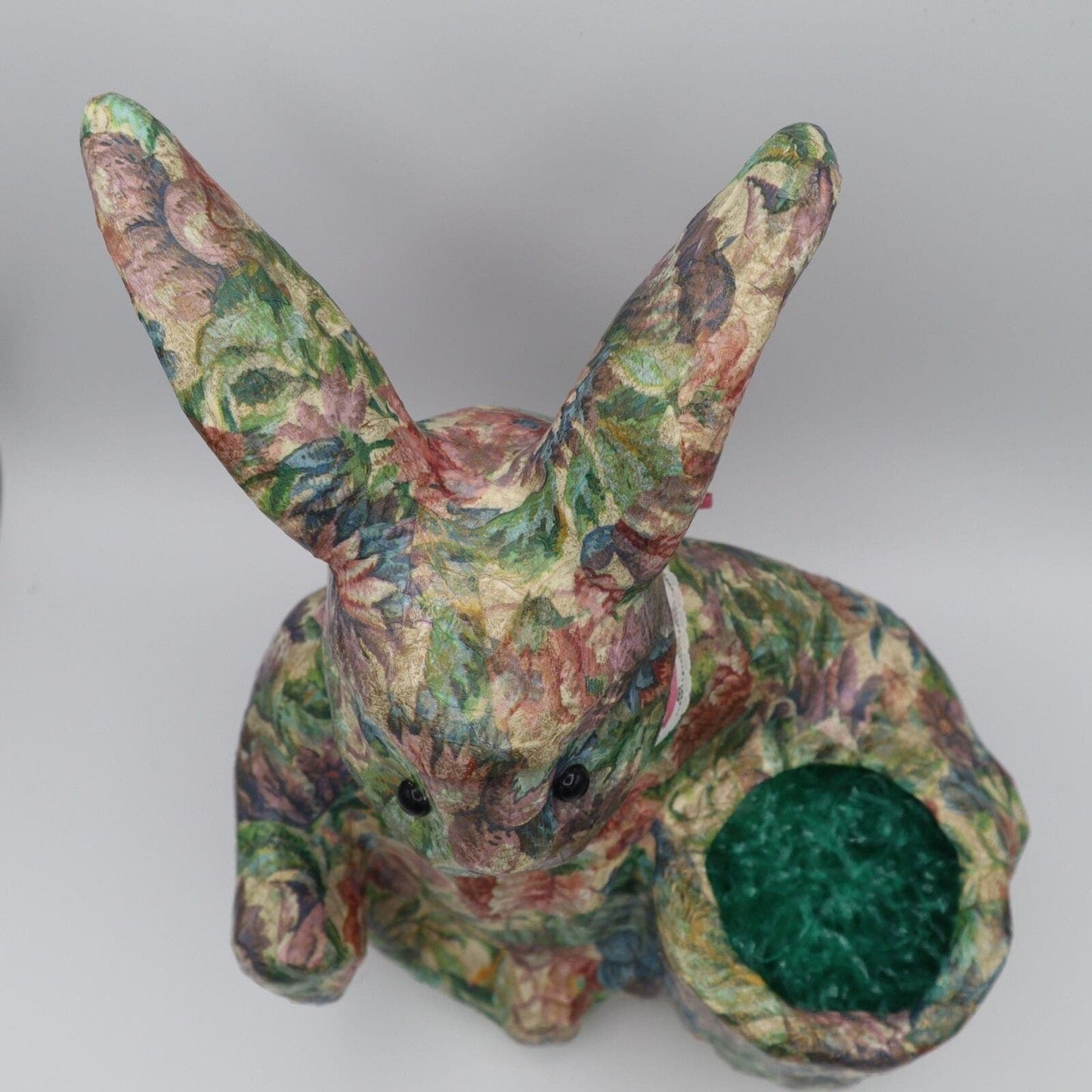 Paper Mache Rabbit With Ribbons, Small Compartment